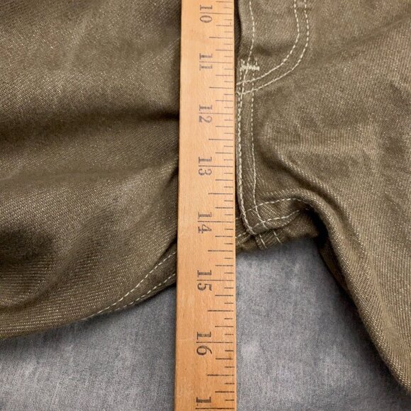 Levis 501 Jeans Men 42Wx29 Tan Brown Button Fly Straight Fit High Rise Cotton - Picture 8 of 14